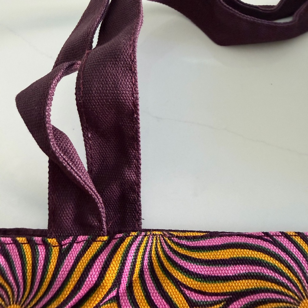 Nespresso Pink and Yellow Swirl Tote Bag - Picture 5 of 7